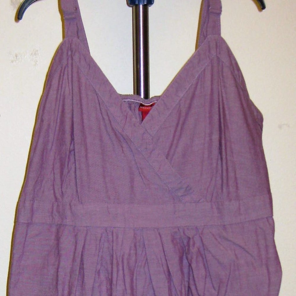 Lavender Cross-front Stappy Dress Sz 4X